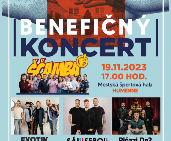 Aktuality / Benefičný koncert - Športová hala Humenné 19.11.2023 o 17:00 - foto