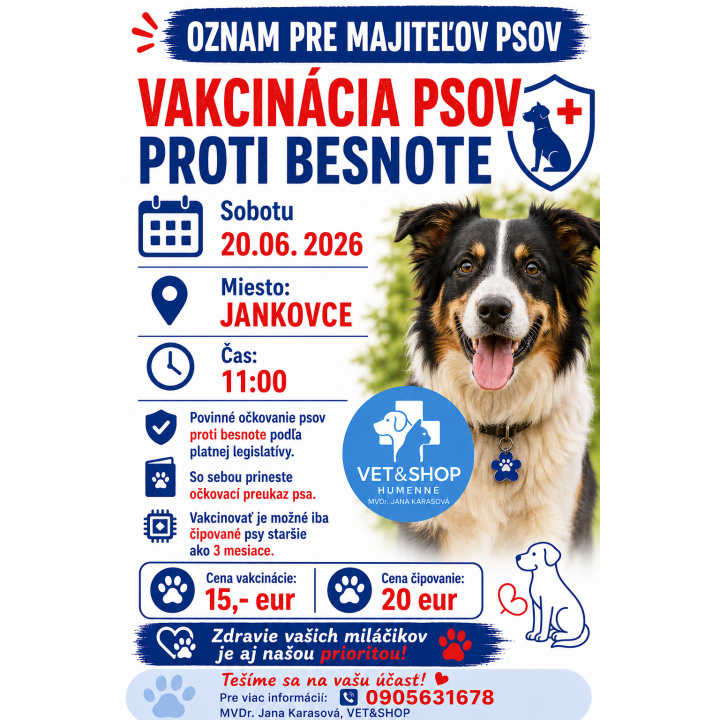 Vakcinácia psov proti besnote